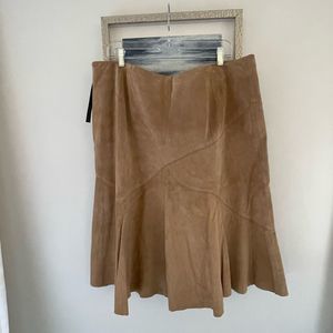 NWT genuine suede skirt size 18W by Ideology Woman